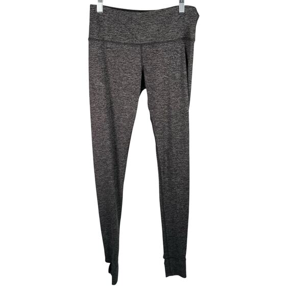 Yogalicious Heather Gray High Waist Leggings Small Hidden Pocket Stretch Stirrup - Picture 1 of 14